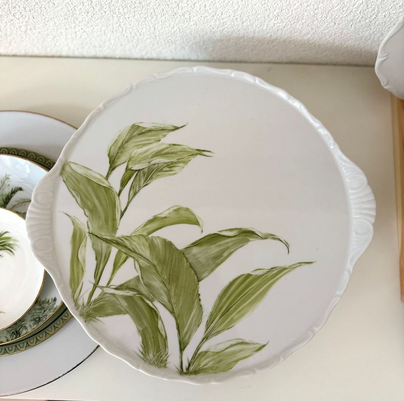 Présentoir à gâteaux 30cmø FEUILLES