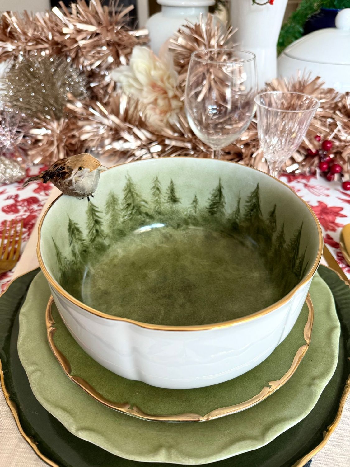 SALADIER BOSQUE COLLECTION VERT NOËL