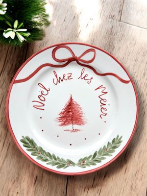 ASSIETTES ET TASSES DE NOËL PERSONNALISÉES