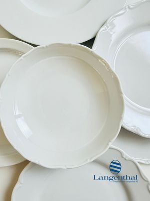 White Langenthal porcelain
