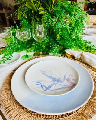 Assiette à salade/dessert 21cm ø . BRUMA COLLECTION . Peinte à la main