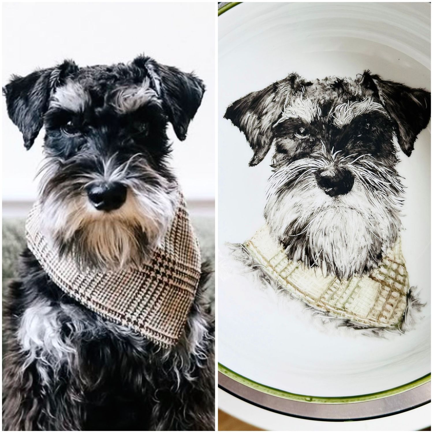 Gamelles personnalisées pour chiens et chats. Taille L. Diamètre : 21 cm