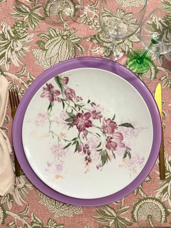 ​PLATO DE PRESENTACIÓN 30cmø. HANA. Pintado a mano