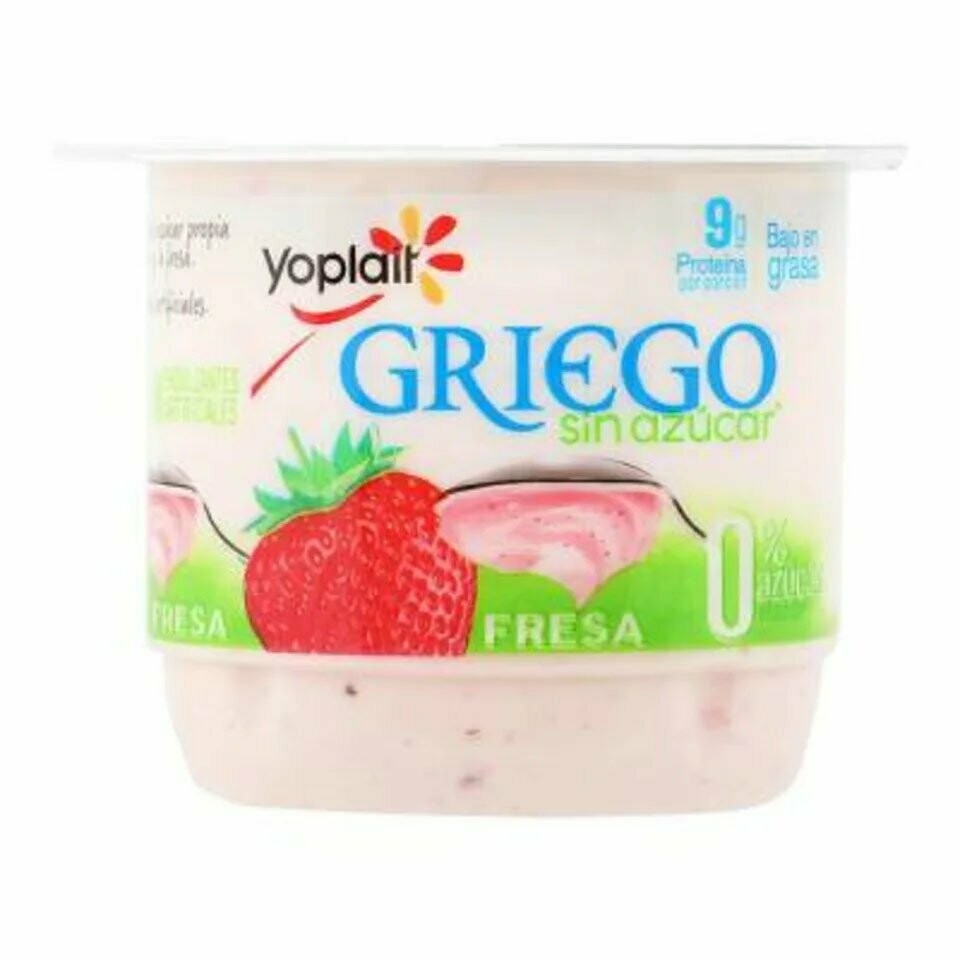 Yogur Yoplait Griego fresa sin azúcar bajo en grasa 145 g