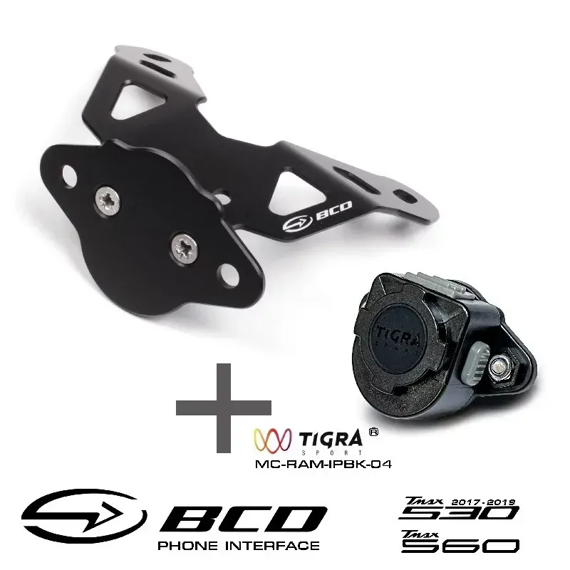 Support téléphone BCD fixation TIGRA pour TMAX 530 / 560