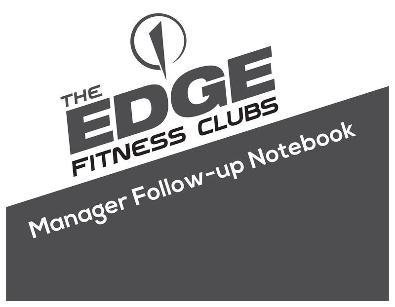 Manager Follow Up Notebook - 100 pgs - $35