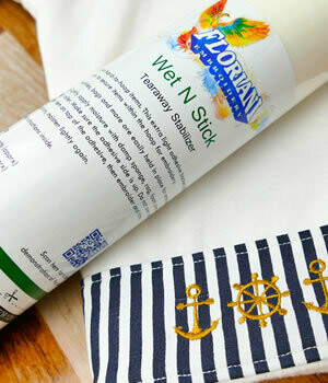 Floriani Wet N Stick w/grid 12&quot;x10yrds #FWSG1210