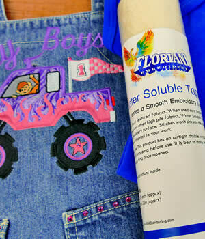 FLORIANI WATER SOLUBLE TOPPING 10&quot;x10yrds #FTOP1010