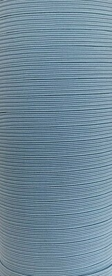 Light Blue - 1/4 inch - 6mm Braided Elastic