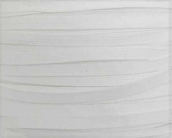 Nylon/Spandex Knit Elastic 1/4" - 6mm - White
