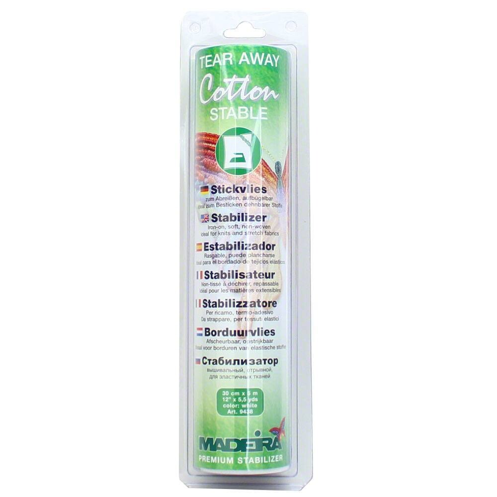 Madeira Tear Away Stable White 9438
