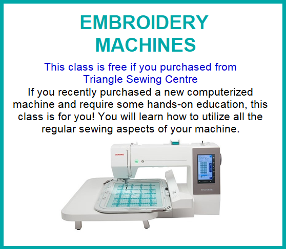 EMBROIDERY MACHINES
Friday October 21st, 12:00 pm - 5:00 pm