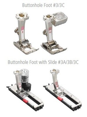 ​Buttonhole Foot #3 - with Slide #3A - with Slide #3B