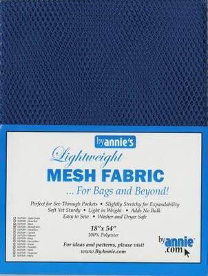 LIGHTWEIGHT MESH FABRIC-BLASTOFF BLUE
