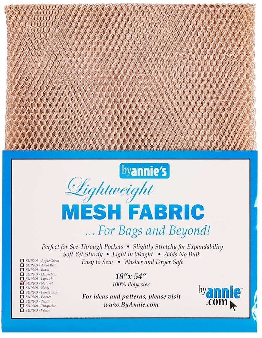LIGHTWEIGHT MESH FABRIC-NATURAL