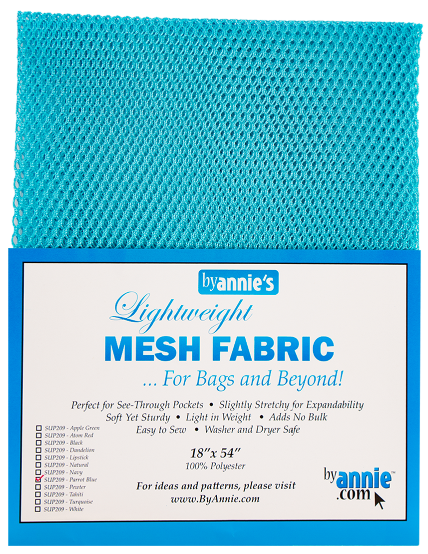 LIGHTWEIGHT MESH FABRIC-PARROT BLUE