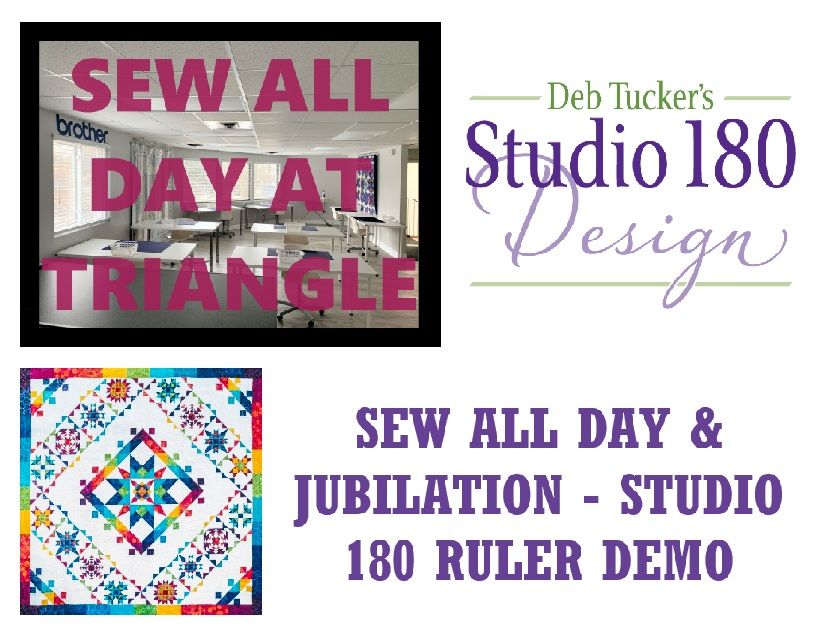 SEW ALL DAY &amp; JUBILATION - STUDIO 180 RULER DEMO Wednesday December 18th, 10:30 am - 4:00 pm