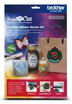 Brother CAPSKIT1 Printable Sticker Starter Kit