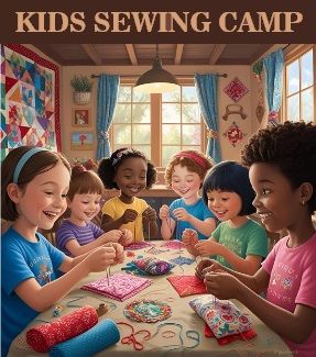 ​KIDS CAMP - THE BASICS OF SEWING JUST ABOUT ANYTHING Monday, Tuesday &amp; Wednesday December 22nd, 23rd &amp; 24th, 10:30 am - 1:30 pm - $135.00 + HST(9hrs)