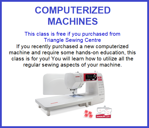 COMPUTERIZED MACHINES Thursday September 10th, 12:00 pm - 5:00 pm