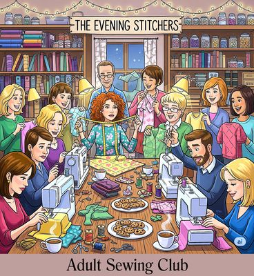 THE EVENING STITCHERS Thursdays - 6:00 pm - 9:00 pm Summer Session: July 9th, 16th, 23rd, August 6th, 20th &amp; 27th