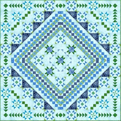 GRANDMA’S GARDEN BLOCK OF THE MONTH LIGHT FABRIC KIT