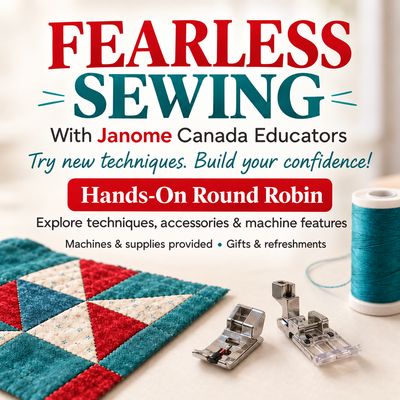 ​FEARLESS SEWING Saturday October 31st, 10:30 am – 4:30 pm