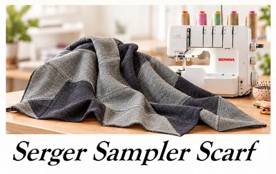 SERGER SAMPLER SCARF Saturday November 28th , 10:30 am - 4:30 pm