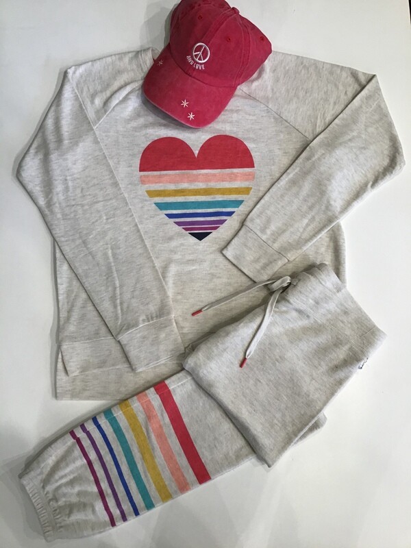 Rainbow heart sweatshirt