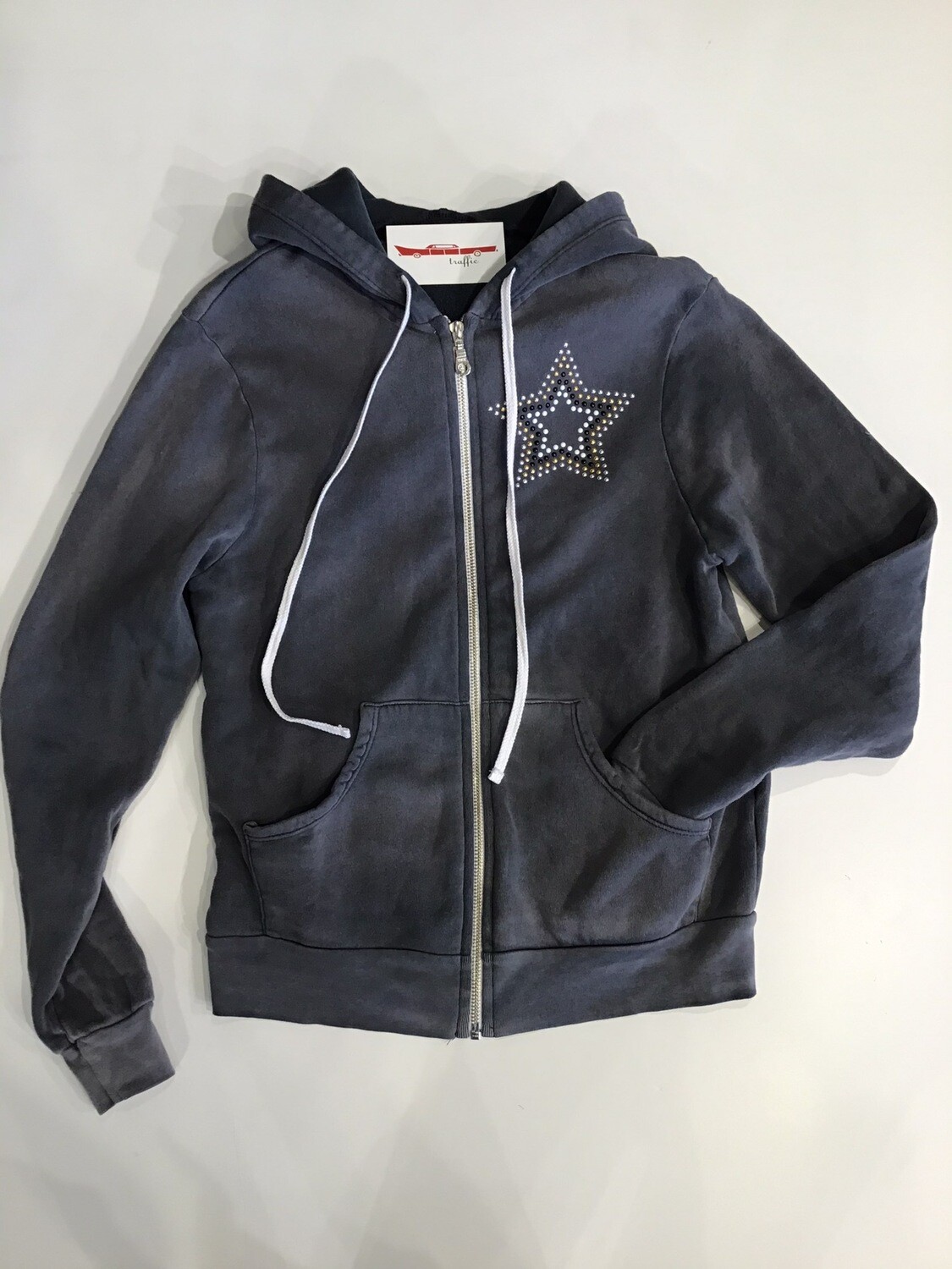 【SATIIIZ】Toen Stone Knit Hood Zip-Up SATIIIZ】Toen Stone Knit Hood Zip-Up