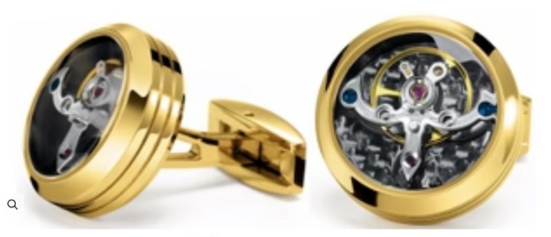 TF Est. 1968 Geneve Suisse - Tourbillon Classic : Cufflink - Gold