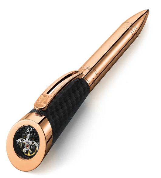 TF Est. 1968 Geneve Suisse - Tourbillon - Rose Gold and Black Writing Instrument