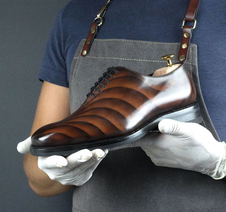 Cognac Dune Wholecut - Limited Edition - Saphir Patina Shoe Care Kit included with purchase.