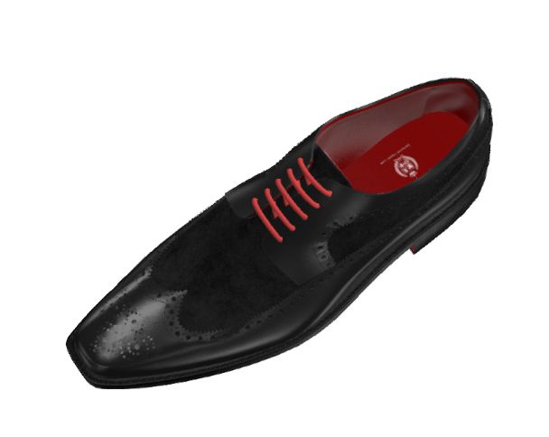 Longwing Blucher - Black Leather + Black Lux Suede - Men&#39;s Black Shoe Tree (Labeled Imperator of Laurentia) included with purchase.