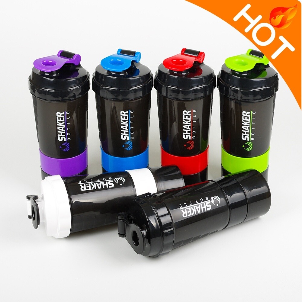 Drink bottle with tablet holder.