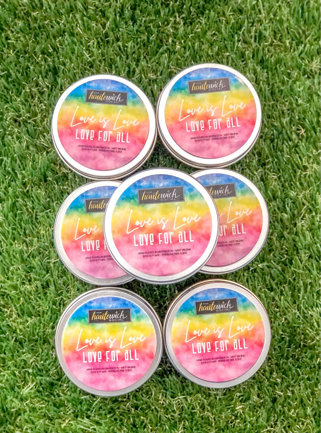Love Is Love 6oz Candle Tin Love Is Love 6oz Candle Tin