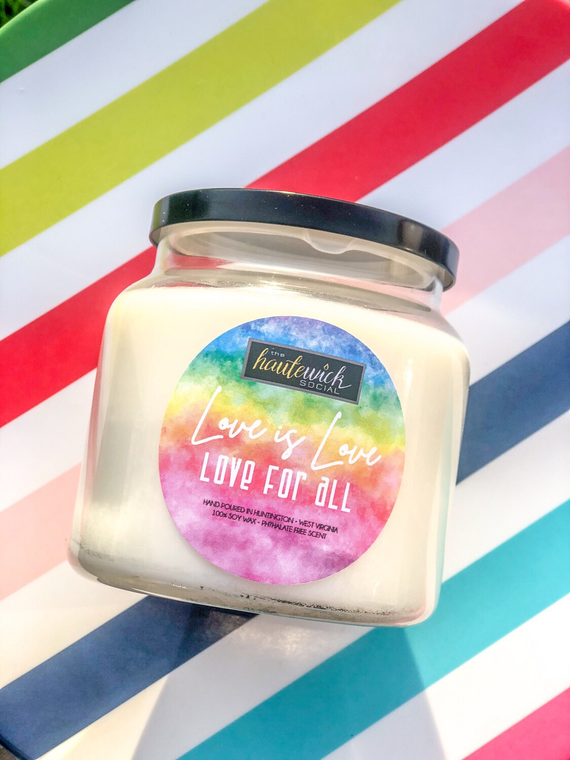 Love Is Love 16oz Pride Candle Love Is Love 16oz Pride Candle