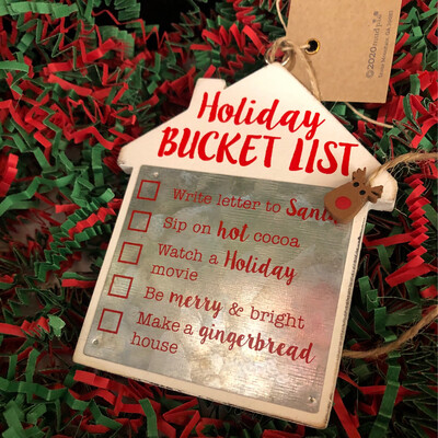 Bucket List Ornaments