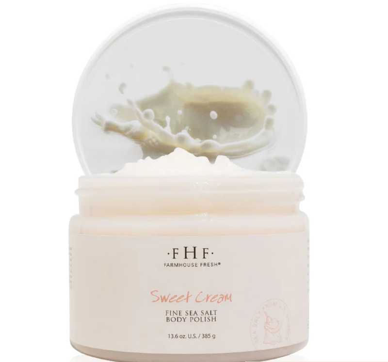 Sweet Cream Fine Salt Scrub
