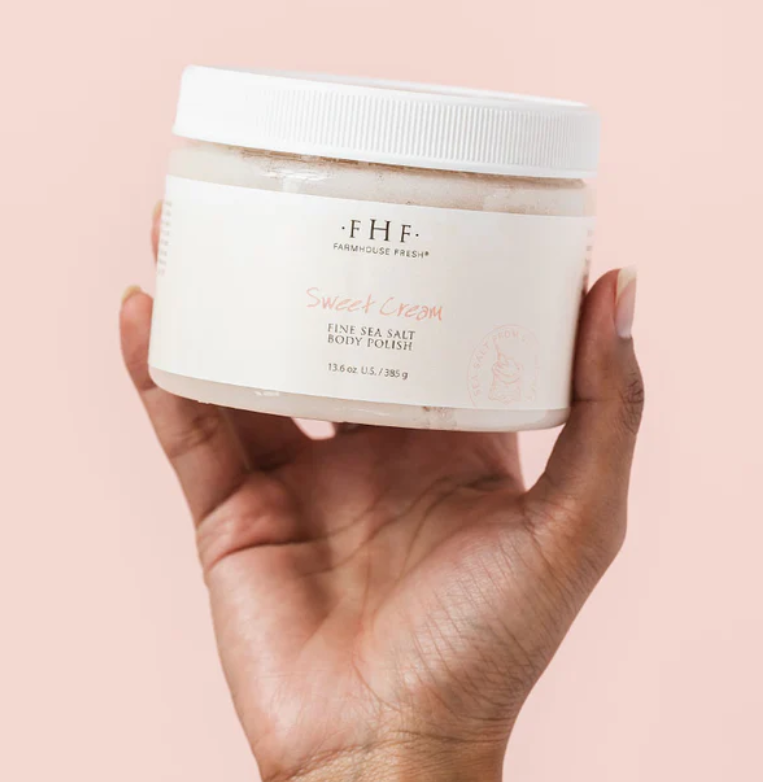 Sweet Cream Fine Salt Scrub