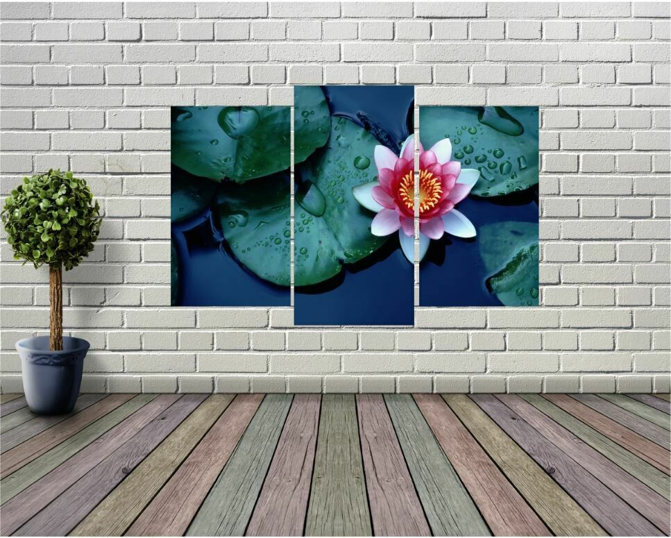 High Definition Lily Pad Panel Wall Art