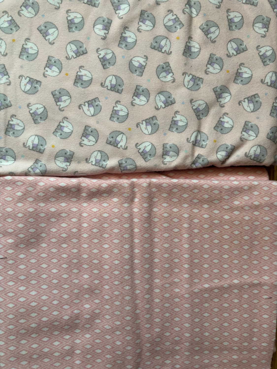 0,80m Flanell Patchwork Stoff Baumwoll Webware Set 2 Stück 0,50m + 0,30m