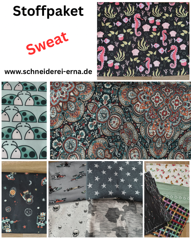 5 Meter Stoffpaket - Sweat 5 Meter Stoffpaket - Sweat