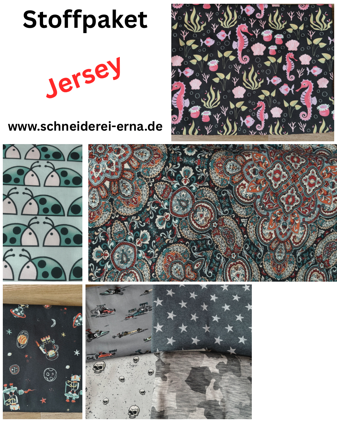 5 Meter Stoffpaket - Jersey