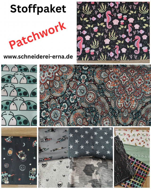 5 Meter Stoffpaket - Patchwork Stoffe (Baumwoll Webware) 5 Meter Stoffpaket - Patchwork Stoffe (Baumwoll Webware)