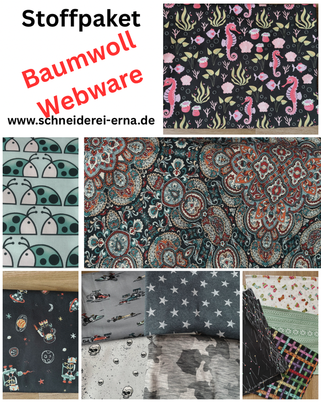 5 Meter Stoffpaket - Baumwoll Webware 5 Meter Stoffpaket - Baumwoll Webware