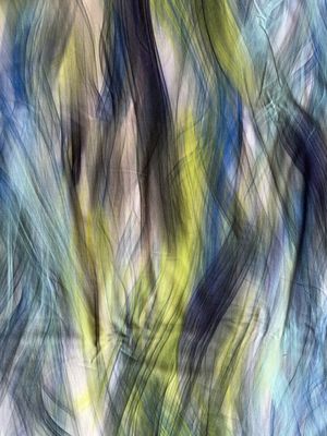 1,30m fester Viskose Jersey mit Streifen grün blau 1,30m fester Viskose Jersey mit Streifen grün blau