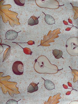 1,50m Baumwoll Webware mit Herbstmotiv Lillestoff 1,50m Baumwoll Webware mit Herbstmotiv Lillestoff