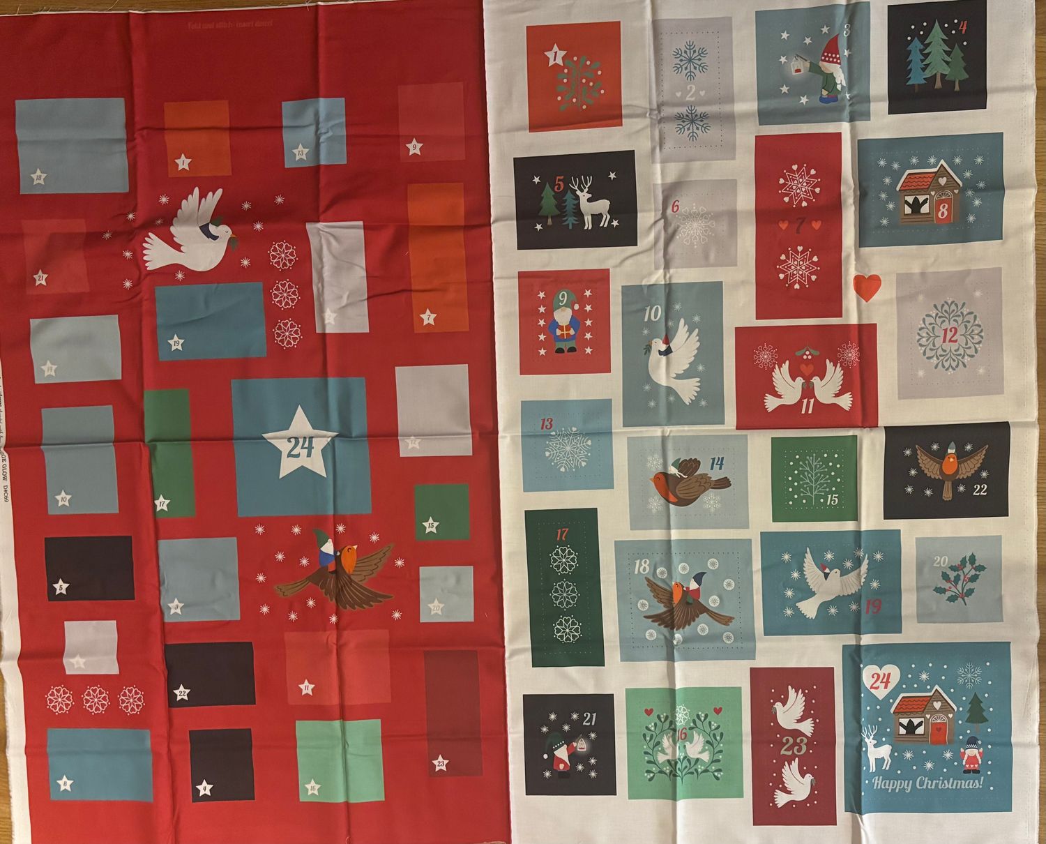 Adventskalender Panel Vögelchen