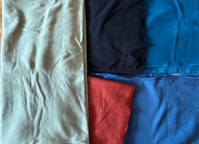 3,70m Fleece Set aus Baumwolle und Polyester 3,70m Fleece Set aus Baumwolle und Polyester